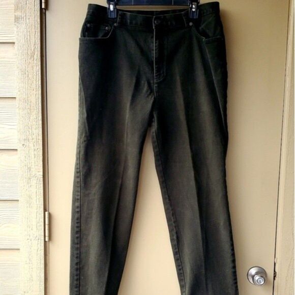 Vintage 1990s Womens Lauren Ralph Lauren Green High waisted high rise Je… - Picture 1 of 14